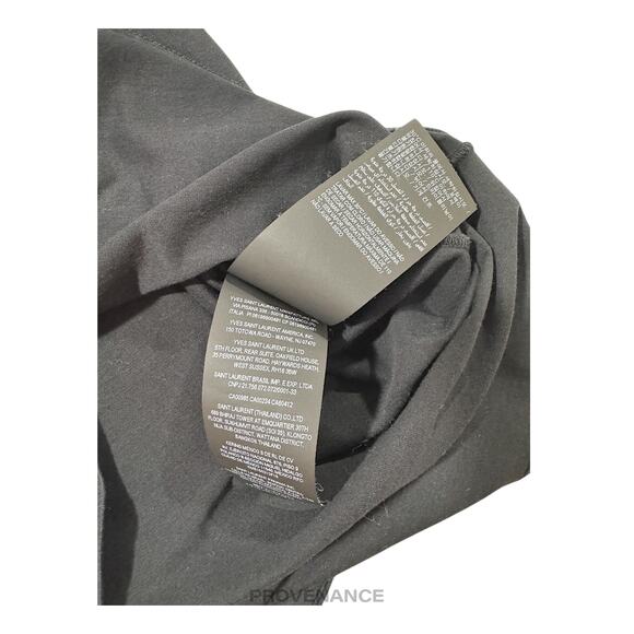 🔴 Saint Laurent Paris SLP Logo T Shirt - Black L - Picture 10 of 11